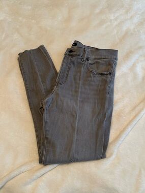 Express Gray Mid-Rise Skinny Jeans Size 8R